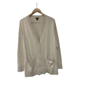 Torrid Cardigan Sweater V Neck Button Up Beige 3